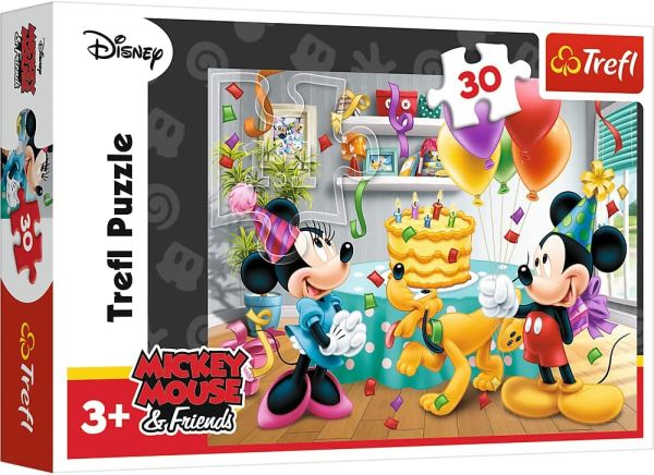 TRF18211 - Puzzle da 30 pezzi DISNEY - Torta di compleanno di Topolino - 1