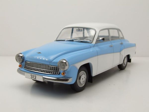 MOD18300 - WARTBURG 312 1965 Azzurro e bianco - 1