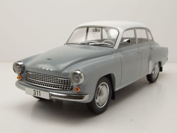 MOD18301 - WARTBURG 311 1959 Grigio e bianco - 1