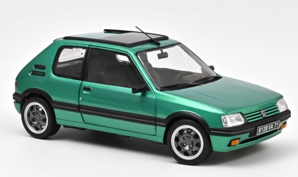 NOREV184847 - PEUGEOT 205 GTi con tetto in vetro 1991 Verde - 1