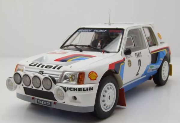 NOREV184864 - PEUGEOT 205 T16 1985 Bianco Monte-Carlo #2 Ari Vatanen 1:18 - 1