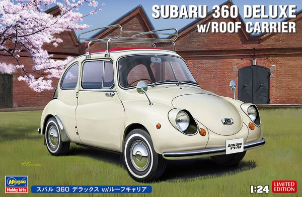 HAW20622 - SUBARU 360 Deluxe con portapacchi da assemblare e verniciare - 1