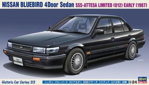 HAW21133 - NISSAN Bluebird Sedan - SSS Attesa 1987 nero da assemblare e verniciare - 1