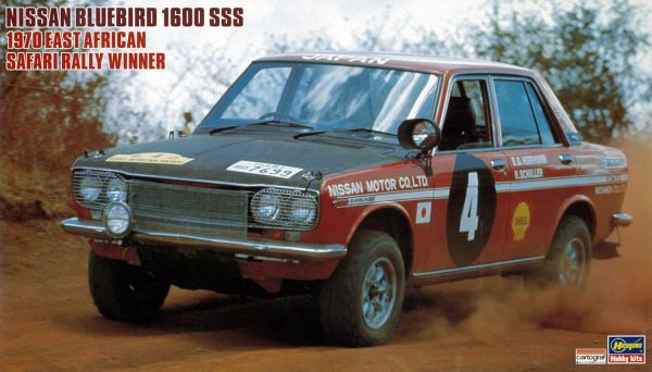 HAW21266 - NISSAN Bluebird 1600SSS - Vincitore Safari Rally 1970 da assemblare e verniciare - 1