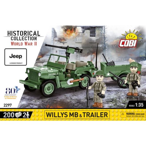 COB2297 - JEEP Willys MB con rimorchio 80° anniversario - 200 Monete - 1