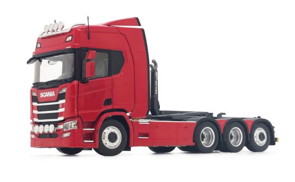 MAR2307-03 - SCANIA R500 8x4 rosso con gancio Meiller - 1