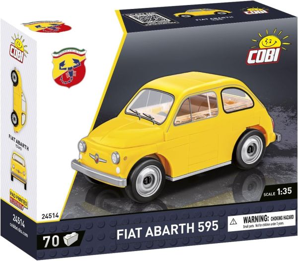 COB24514 - FIAT 500 Abarth 1965 giallo - 70 pz. - 1