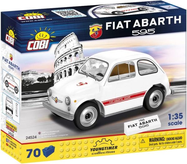 COB24524 - FIAT Abarth 595 Bianco - 70 pezzi - 1