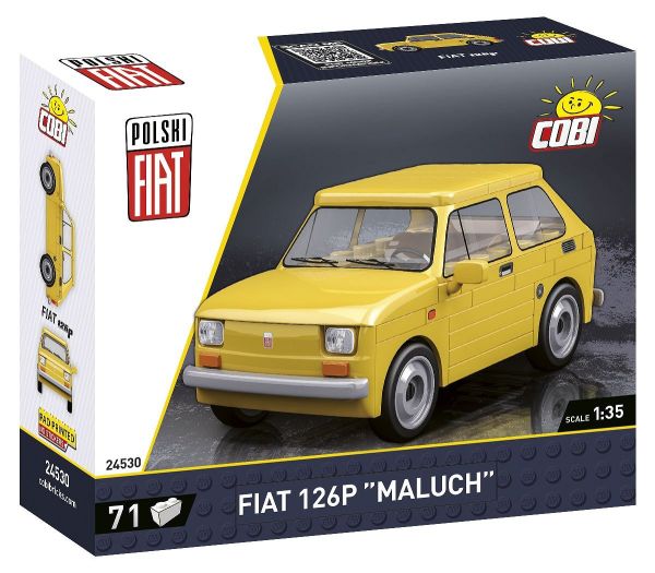 COB24530 - FIAT 126P giallo - Maluch - 71 pezzi - 1