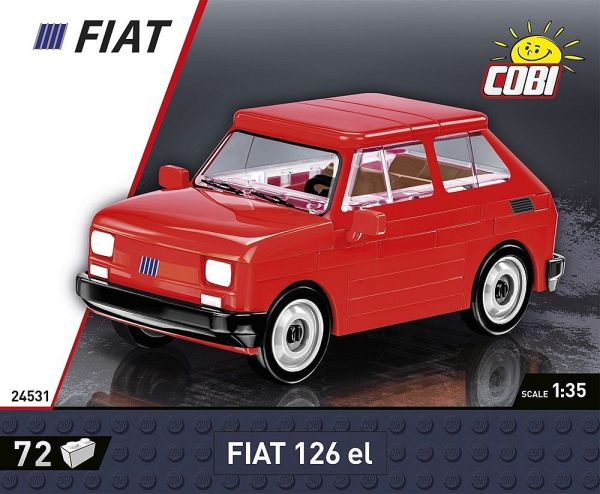 COB24531 - FIAT 126 EL rossa 1994-1999 - 72 pezzi - 1