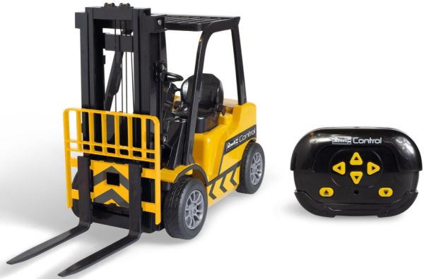 REV24535 - Carrello elevatore telecomandato con due scatole, due pallet e una scaffalatura - 1