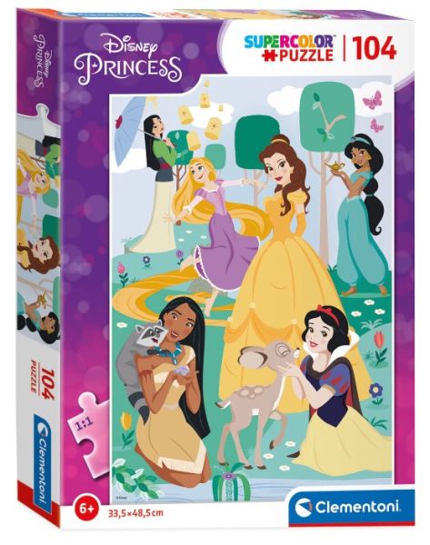 CLE25736 - Puzzle Disney Super Princess da 104 pezzi - 1