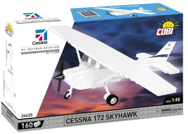 COB26620 - Aereo CESSNA 172 Skyhawk bianco - 160 pz. - 1