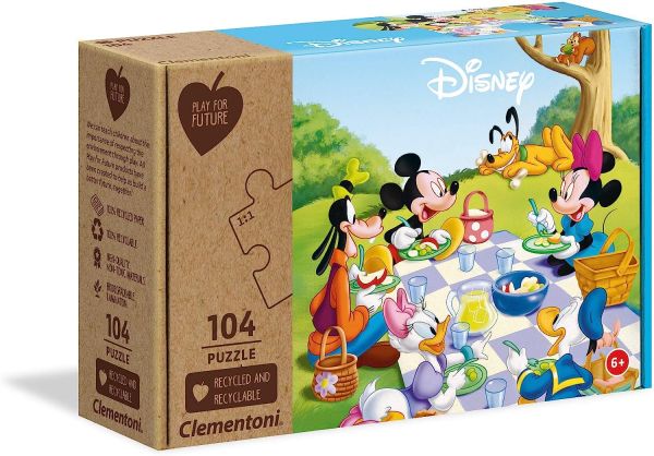 CLE27153 - Puzzle 104 pezzi Picnic con Topolino - 1