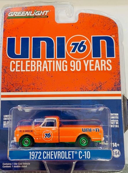 GREEN28120-CVERT - CHEVROLET C-10 del 1972 - 90 anni UNION 76 sotto blister - 1