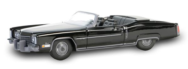 GREEN28150-C - CADILLAC Eldorado Fleetwood cabriolet 1972 nero della serie BLACK BANDIT in blister - 1