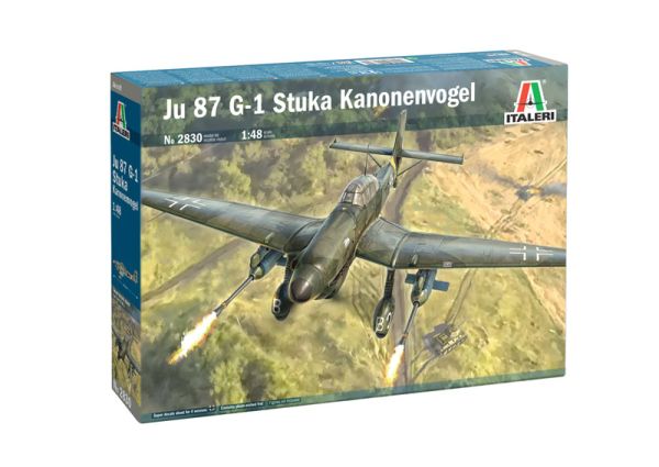 ITA2830 - Aereo da caccia JU 87 G-1 Stuka Kanonenvogel da assemblare e dipingere - 1