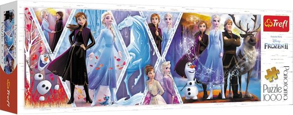 TRF29048 - Puzzle panoramico 1000 pezzi DISNEY - LA REGINA DELLA NEVE 2 - 1