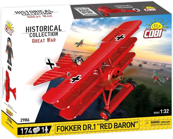 COB2986 - Aereo militare FOKKER Dr. 1 RED BARON - 174 pz. - 1