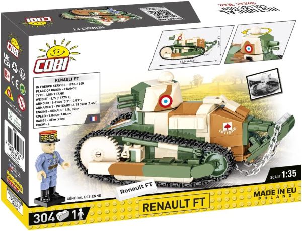 COB2991 - Carro armato leggero RENAULT FT - 304 pz. - 1