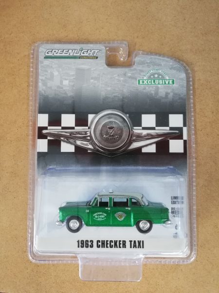 GREEN30207VERT - CHECKER MOTORS MARATHON A11 1963 versione taxi verde venduto in blister - 1