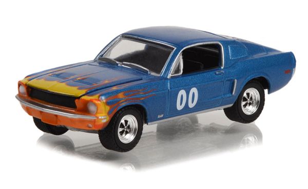 GREEN30328 - FORD Mustang GT Fastback Race Car #00 1968 in blister - 1