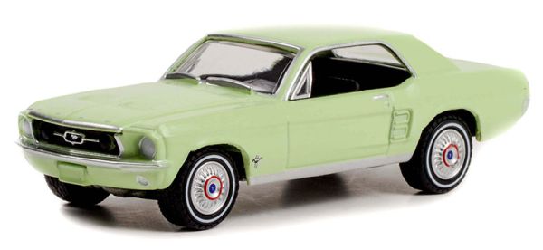 GREEN30353 - FORD Mustang coupé 1967 verde della serie SHE COUNTRY Special in blister - 1