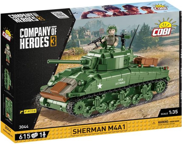 COB3044 - Carro armato SHERMAN M4A1 - 615 parti - 1