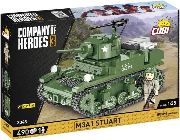 COB3048 - Carro armato M3A1 STUART - 490 pezzi - 1