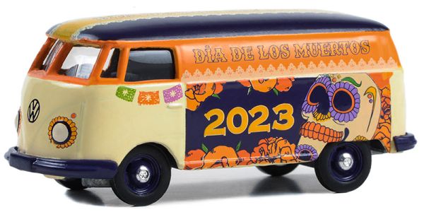 GREEN30482 - VOLKSWAGEN T2 PANEL VAN Dia de los Muertos 2023 blister cardato - 1