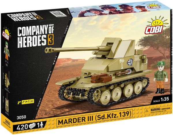 COB3050 - Carro armato MARDER III Sd.Kfz.139 - 420 Pezzi - 1