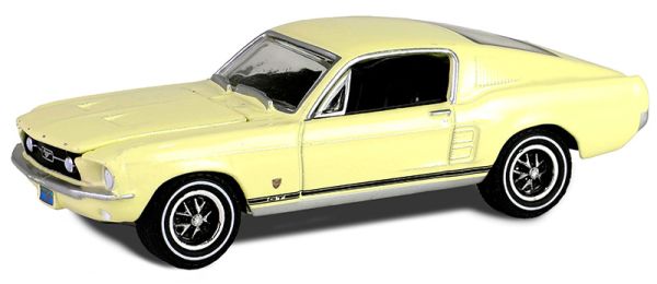 GREEN30504 - FORD Mustang GT Fastback 1967 giallo della serie HIGH COUNTRY SPECIAL in blister - 1