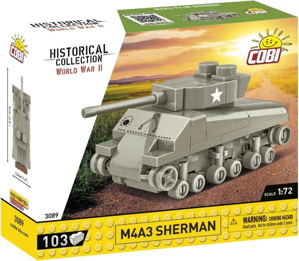 COB3089 - Carro armato SHERMAN M4A3 - 103 pezzi - 1