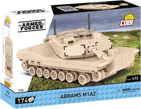 COB3106 - Carro armato ABRAMS M1A2 - 174 parti - 1