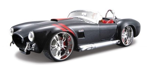 MST31325ZW - SHELBY Cobra 427 Nero con strisce rosse - 1