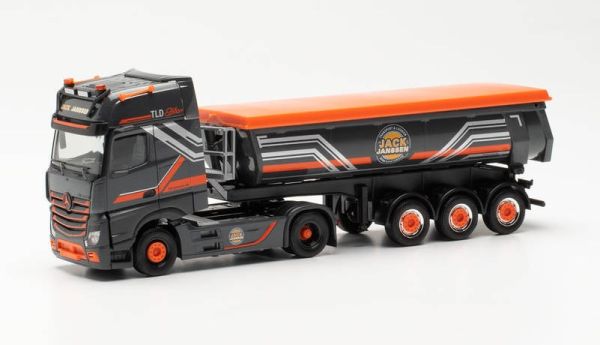 HER314565 - MERCEDES ACTROS 18 GIGASPACE 4x2 con rimorchio ribaltabile a 3 assi JACK JANSSEN - 1