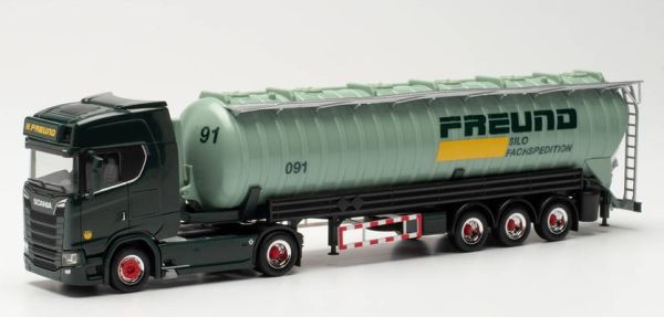 HER315166 - SCANIA CS 20 HD 4X2 con rimorchio silo a 3 assi SPEDITION FREUND - 1