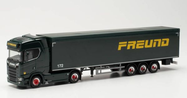 HER315173 - SCANIA CS 20 HD 4X2 con rimorchio a 3 assi SPEDITION FREUND - 1