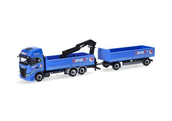 HER315265 - IVECO S-Way 6x2 con gru di carico e rimorchio 1+1 assi REINERT LOGISTIC - 1