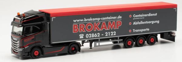 HER315333 - Semirimorchio IVECO S-WAY 4X2 con pianale mobile 3 assi BROKAMP - 1