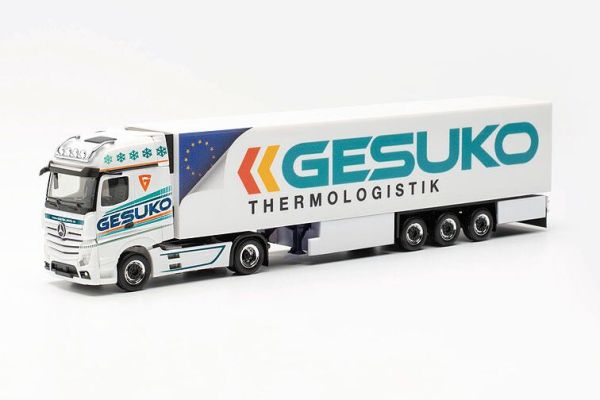 HER315951 - MERCEDES BENS 4x2 Actros G con rimorchio 3 assi GESUKO bianco - 1