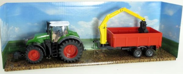 BUR31653 - FENDT 1050 Vario con rimorchio e pala - 1