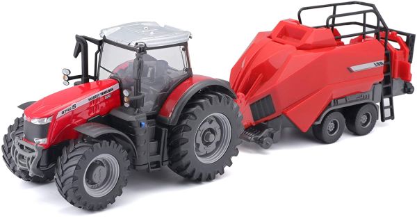 BUR31667 - MASSEY FERGUSON 8740S con rotopressa - 1