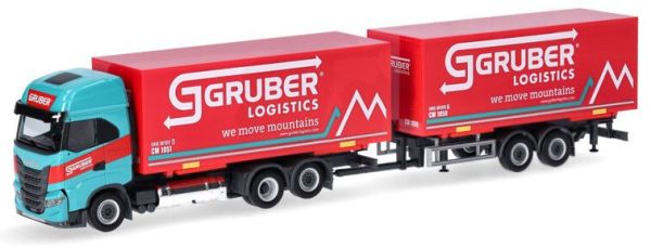 HER316675 - IVECO S-Way LNG 6x4 trasportatore con rimorchio 2 Assi GRUBER Logistics - 1