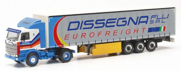 HER316729 - SCANIA 142 4x2 con rimorchio trainato a 3 assi DISSEGNA - 1