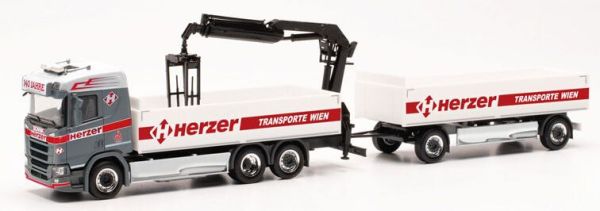 HER316842 - SCANIA CR 20 ND 6x2 autocarro rettilineo con 1+1 assi HERZER ribaltabili - 1