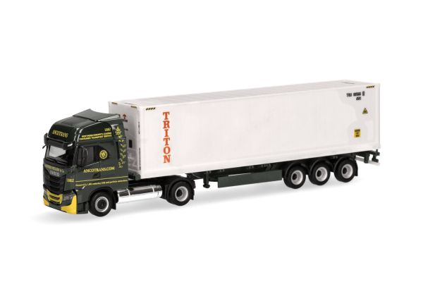 HER317146 - IVECO S-Way LNG ANCOTRANS 4x2 con rimorchio porta container 3 assi TRITON - 1