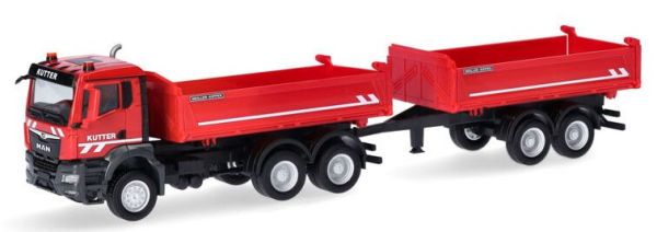 HER317498 - MAN TGS benne 6x4 con rimorchio a 2 assi KUTTER - 1