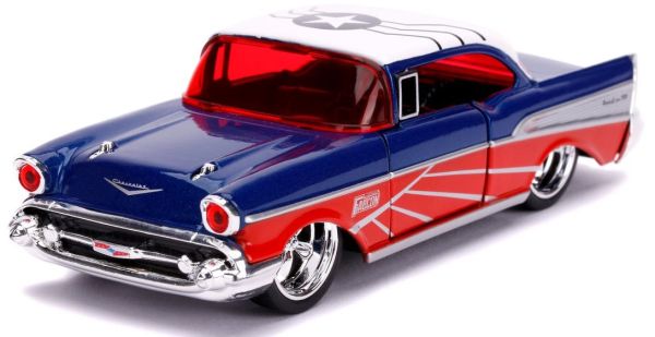 JAD31762 - CHEVROLET BEL-AIR Hard-Top blu e rosso 1957 MARVEL Avengers - 1