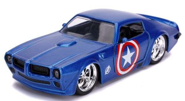 JAD31845 - 1972 PONTIAC Firebird Free Rolling Blu MARVEL Avengers - 1